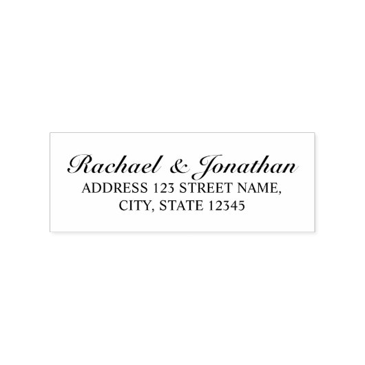 Elegant Wedding Rubberstempel (Afrduk)