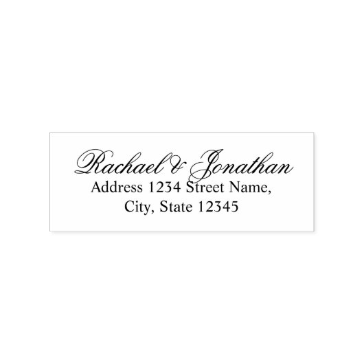 Elegant Wedding Rubberstempel (Afrduk)