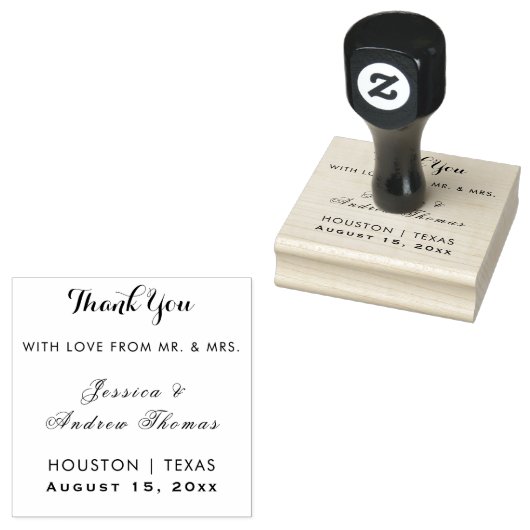 Elegant Wedding Rubberstempel (Gestempeld)