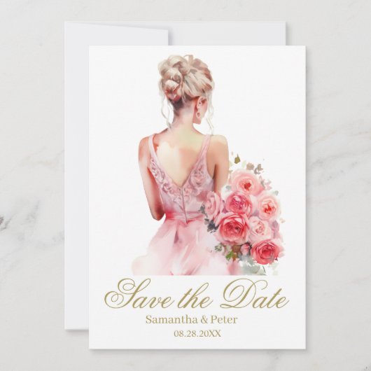 Elegant Wedding Save The Date (Voorkant)