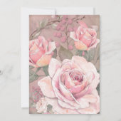 Elegant Wedding Save the Date Invitation (Achterkant)