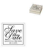 Elegant Wedding Save the Date Rubberstempel (Gestempeld)