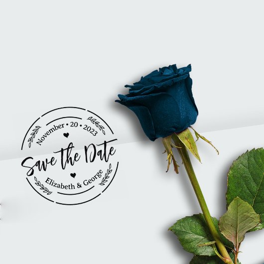 Elegant Wedding Save the Date Rubberstempel
