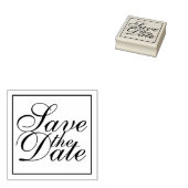 Elegant Wedding Save the Date Rubberstempel (Gestempeld)