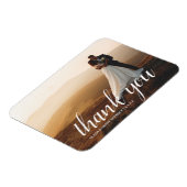 Elegant Wedding Script | Weddenfoto Magnet Gift Magneet (Linkerzijde)