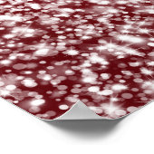 Elegant Wedding Seding Chart Sparging Wave Red Poster (Hoek)