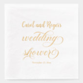 Élégant Wedding shower de calligraphie (Recto)