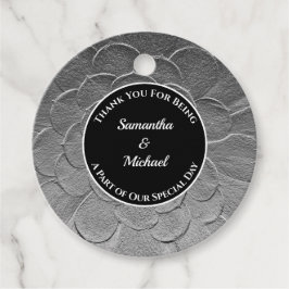 Elegant Wedding Silver Agave Plant Guest Hartelijk Bedankjes Labels