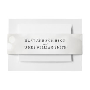 Elegant Wedding Silver Glitter Lights Uitnodigingen Wikkel