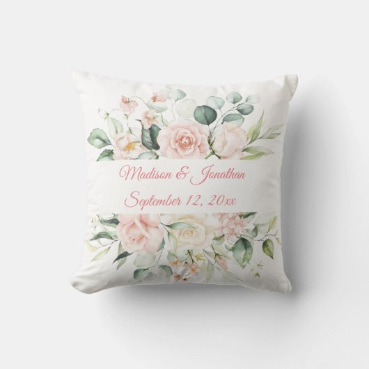 Elegant Wedding Specialized Floral Keepomwille Kussen (Voorkant)