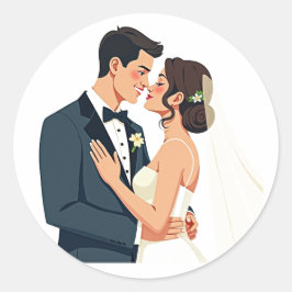 Elegant Wedding Sticker