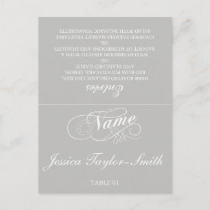 Elegant Wedding Table Place Cards   Alle kleuren Briefkaart