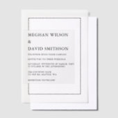 Elegant Wedding Vellum Uitnodigingen (Offset)