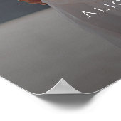 Elegant wedding welcome photo poster (Hoek)