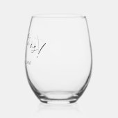 Elegant Wedding Wijnglas Zonder Voet (Links)