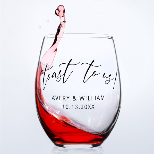 Elegant Wedding Wijnglas Zonder Voet