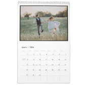 Elegant Wedding Year Large Photo Modern Portrait Kalender (Mar 2026)