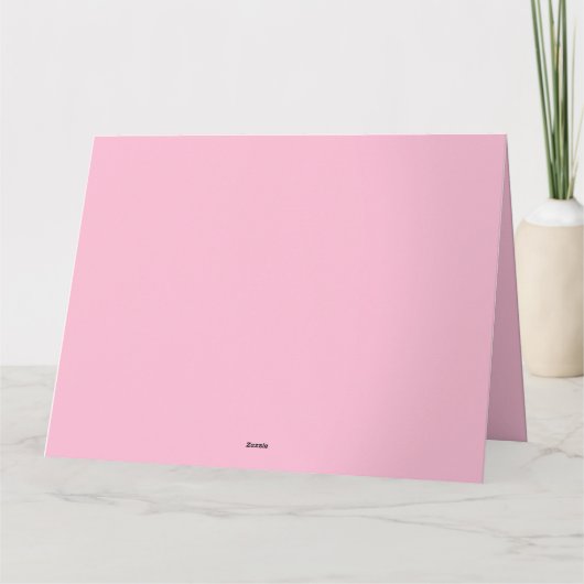 Elegant weefpatroon, roze harten Moederdag Kaart (Achterkant)