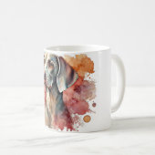 Elégant Weimaraner Aquarelle Art Mug (Devant droit)