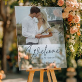 Élégant Welcome Calligraphy Mariage Photo
