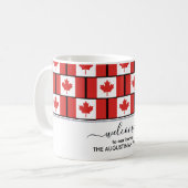 Elegant Welcome CANADA FLAG Koffiemok (Voorkant links)