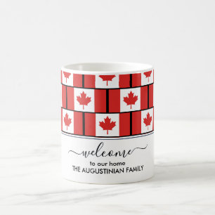 Elegant Welcome CANADA FLAG Koffiemok