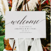 Elegant Welcome Wedding Sign Poster
