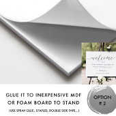 Elegant Welkom bij Unplugged Wedding Ceremony Sign Poster