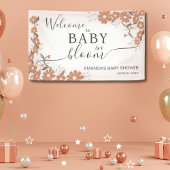 Elegant welkom Daisy Baby in Bloom Baby shower Spandoek