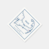 Elegant Wequassett Resort Bruiloft Servet (Hoek)