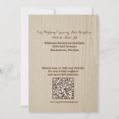 Elégant Western Boho Wedding Invitation (Dos)