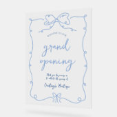 Elegant Whimsical Blue Bows Transparent, événement (Angle)