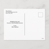 Elégant Whimsical Christmas Photo Carte postale (Dos)