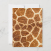 Elegant Whimsical Giraffe Print 40e verjaardag Kaart (Achterkant)