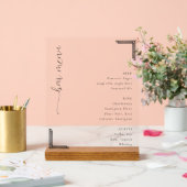 Elegant White Bar Menu (Mariage)