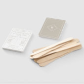 Elegant White/Beige Minimalist Wedding Programme Handwaaier (Niet-gemonteerd)