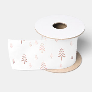 Elegant White Blush Roze kerstboom Lint