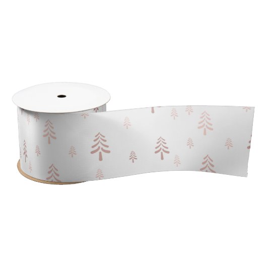 Elegant White Blush Roze kerstboom Lint (Spoel)