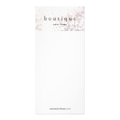 Elegant White Bokeh Glitter Menu en Prijslijst (Voorkant)