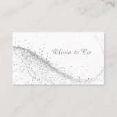 Elegant White Business Card Visitekaartje (Voorkant)