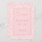 Elegant White Butterflies Roze Design Kaart (Voorkant / Achterkant)