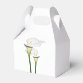 Elegant White Calla Lilies Wedding Bedankdoosjes (Achterkant)