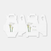 Elegant White Calla Lilies Wedding Bedankdoosjes (Uitgevouwen)