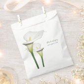 Elegant White Calla Lilies Wedding Bedankzakje (Geknipt)