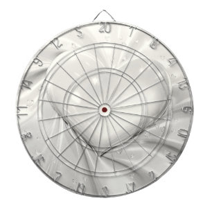 Elegant White Cream Heart Dartboard Dartbord