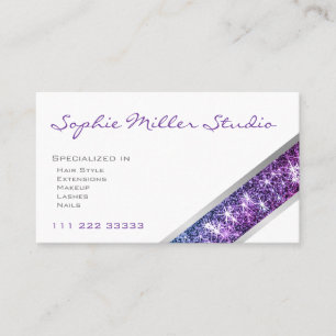 Elegant White Custom Photo Services en open uren Visitekaartje