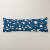 Elegant White Daisies Chic Bedding Lichaamskussen (Voorkant)