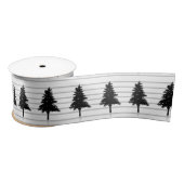 Elegant White en Black kerstboom Lint (Spoel)