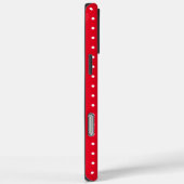 Elegant White en Red Polka Dot Uw Initiaal 12 Pro Case-Mate iPhone Case (Achterkant / Rechts)