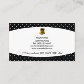 Elegant White en Starry Background Visitekaartje (Achterkant)